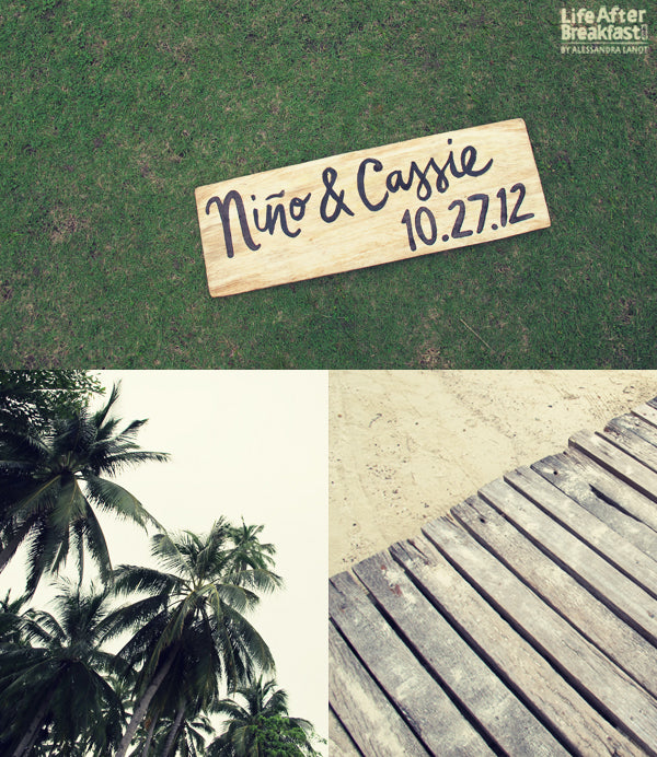 Wedding Crafts: Nins & Cassie's Beach Ceremony