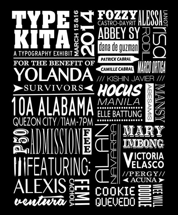 See you at the Type Kita Exhibit on March 15 & 16!