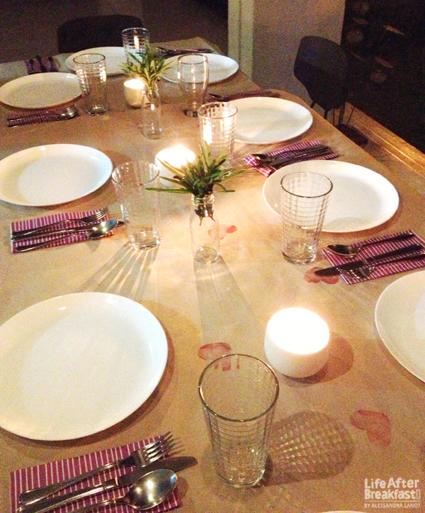 Valentine Triple Date: Red, White & Kraft