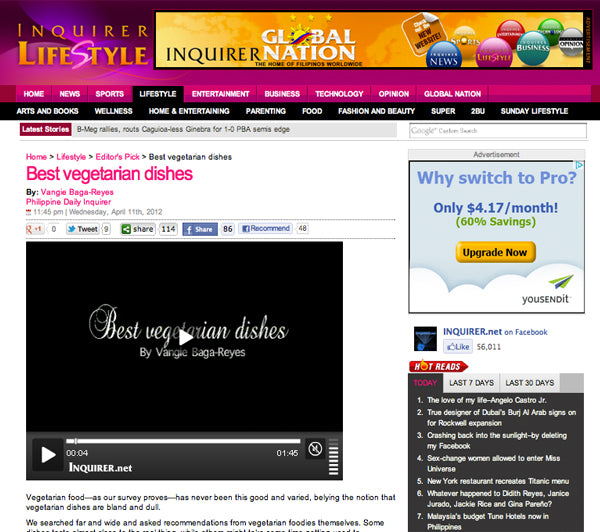 Best Vegetarian Dishes