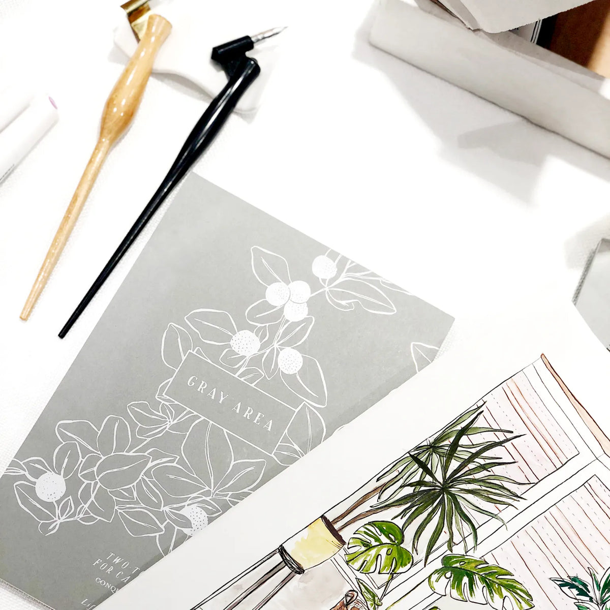 Gray Area Calligraphy Pad