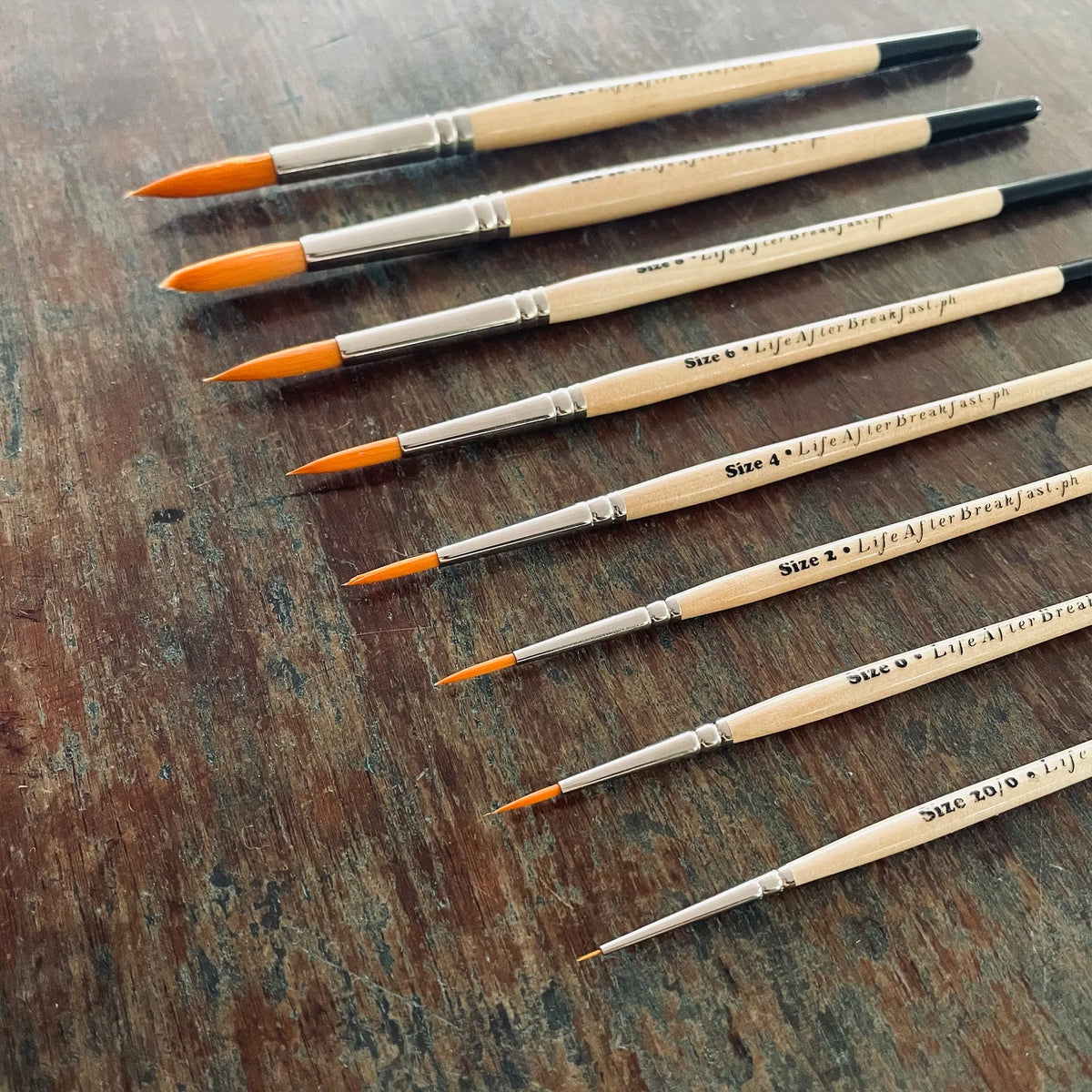 Wooden Watercolor Brushes