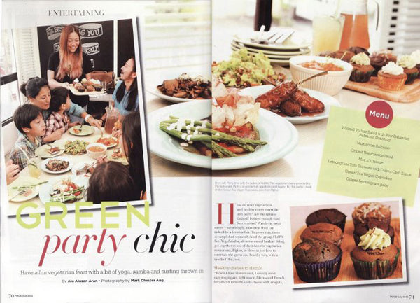 Food Magazine: Green Party Chic