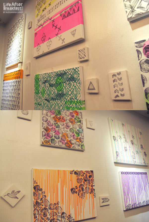 My First Exhibit: Neon + Stamps