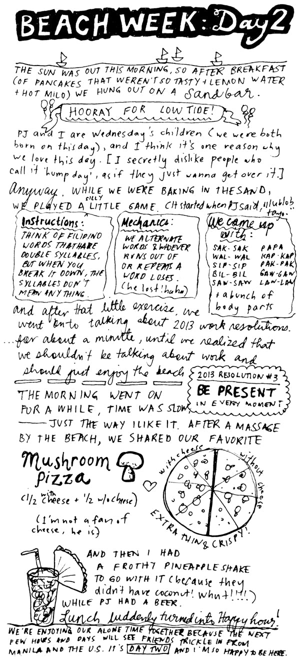 Doodle Diary: Beach Week, Day 2