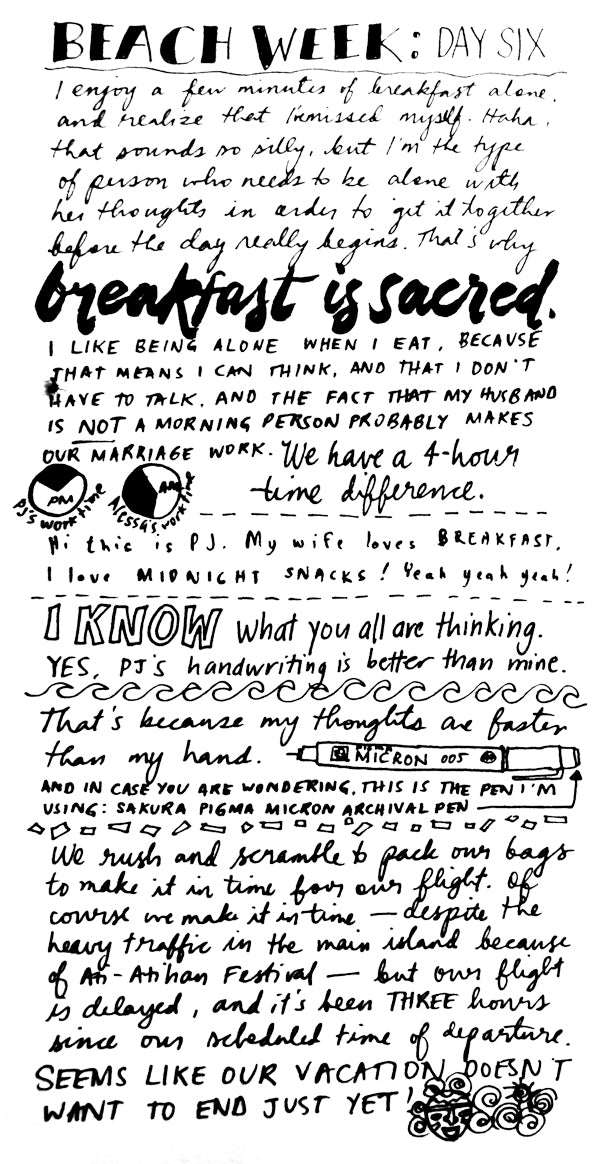 Doodle Diary: Beach Week, Day 6