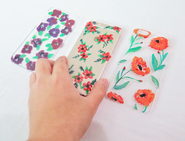 DIY Watercolored Phone Case