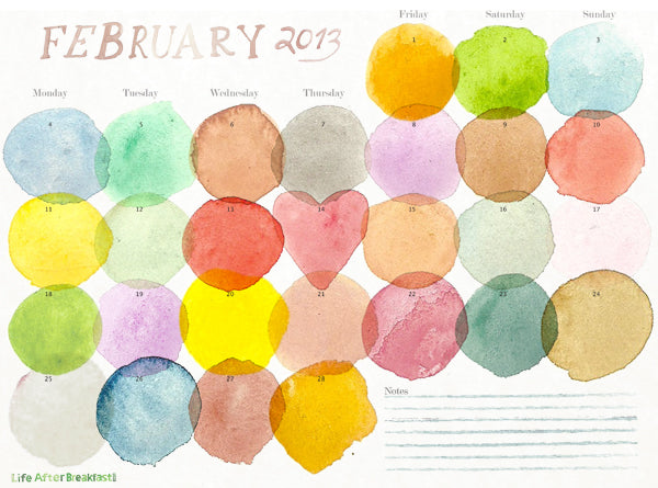 Download: February 2013 Printable Calendar