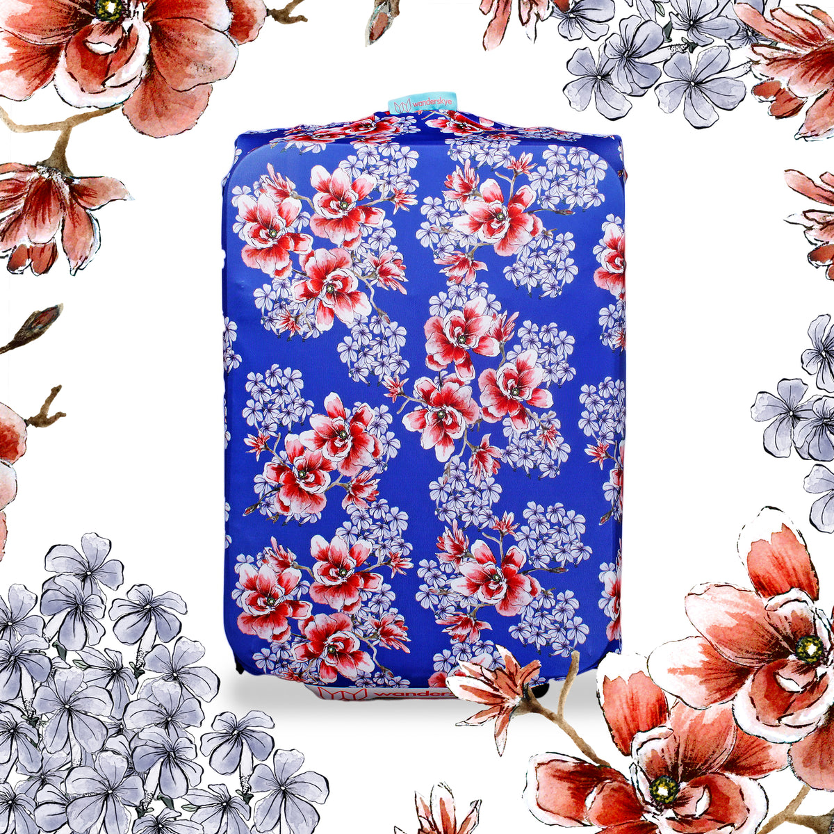 Floral Luggage Cover for Wanderskye