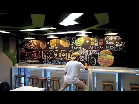 Watch: PJ's Chalk Art for TheBurgerProject