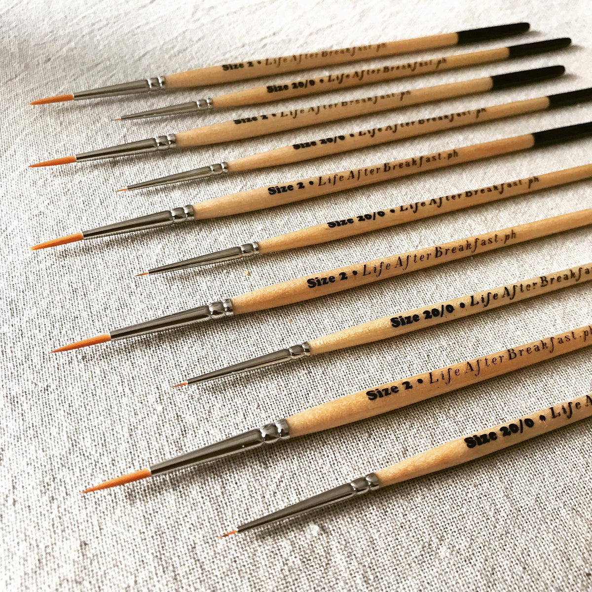 Wooden Watercolor Brushes