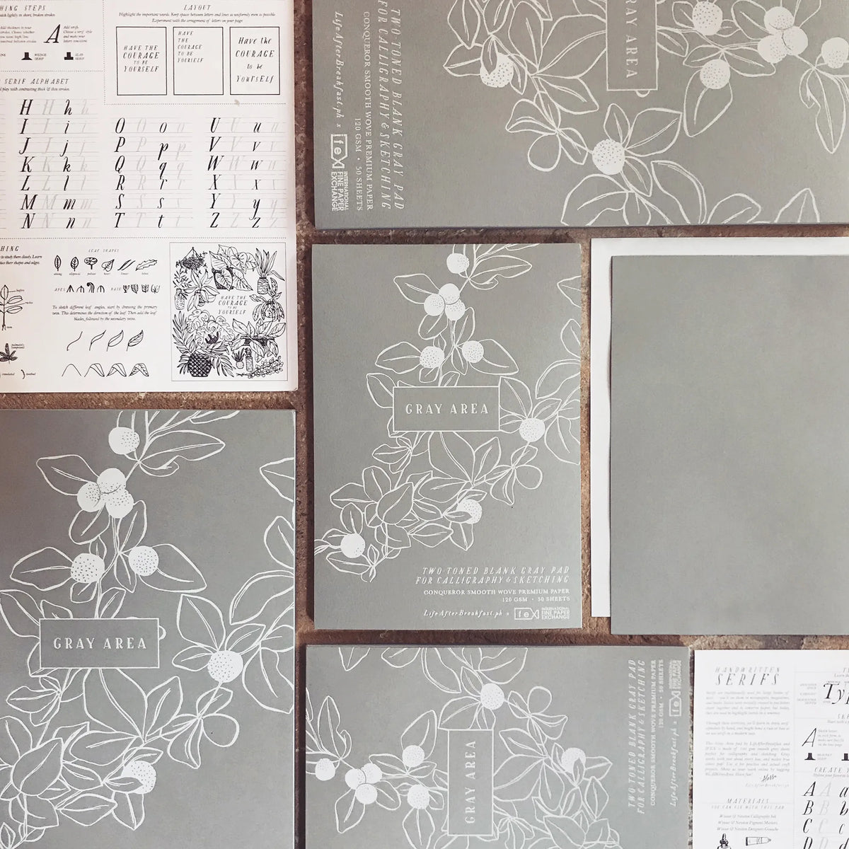 Gray Area Calligraphy Pad