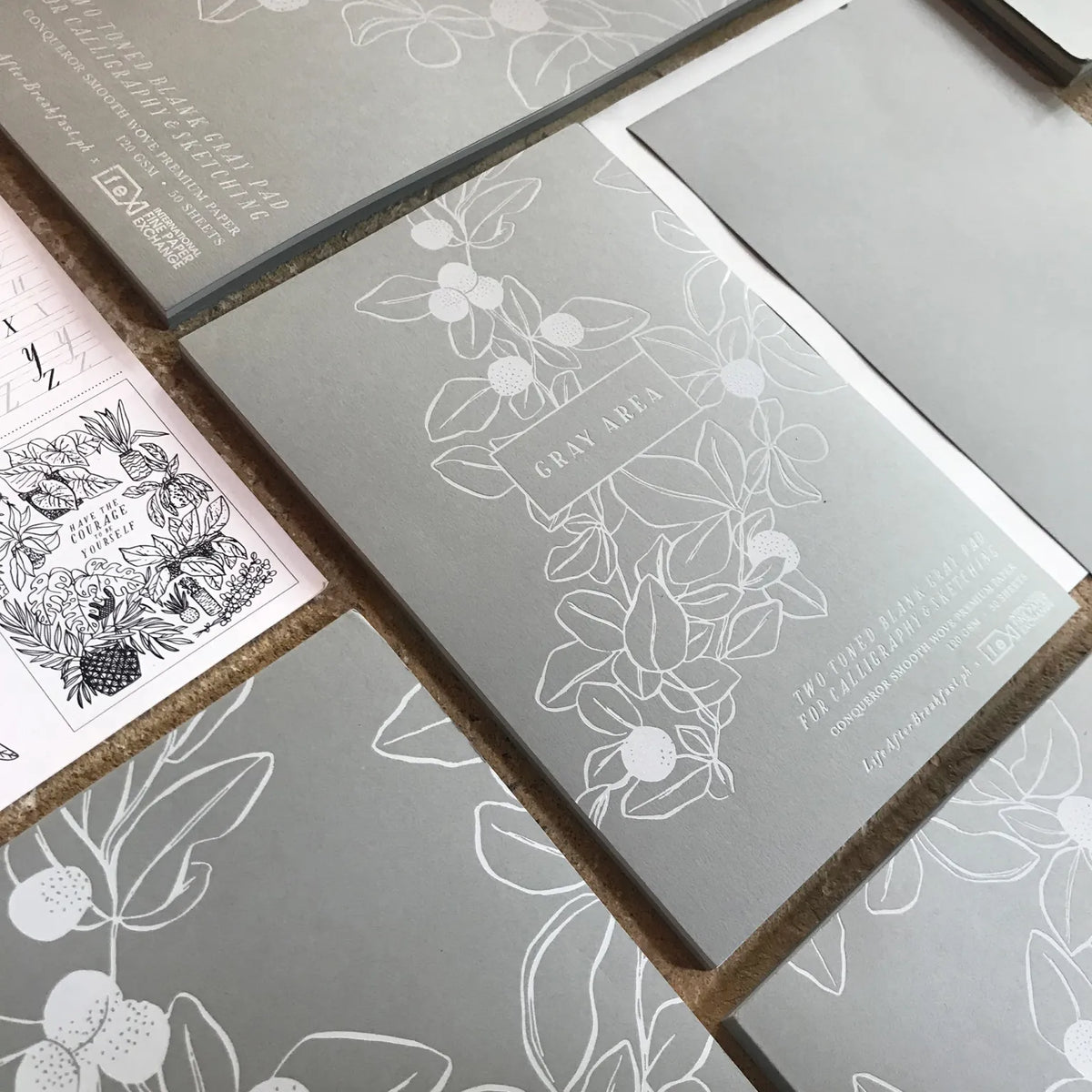 Gray Area Calligraphy Pad