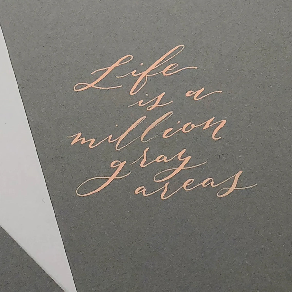 Gray Area Calligraphy Pad