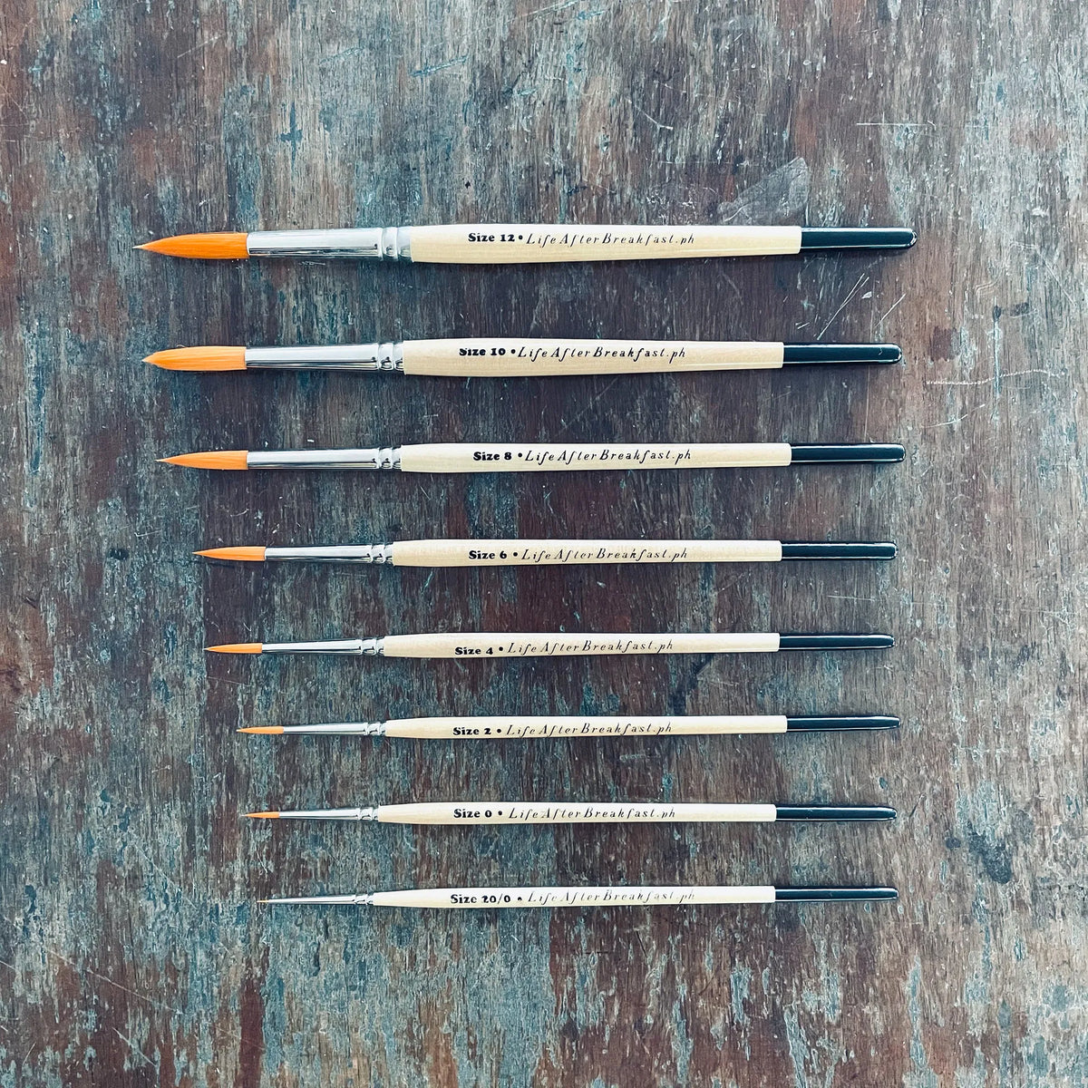 Wooden Watercolor Brushes