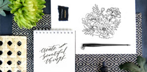 Calligraphy and Floral Sketching Workshops by Alessandra Lanot