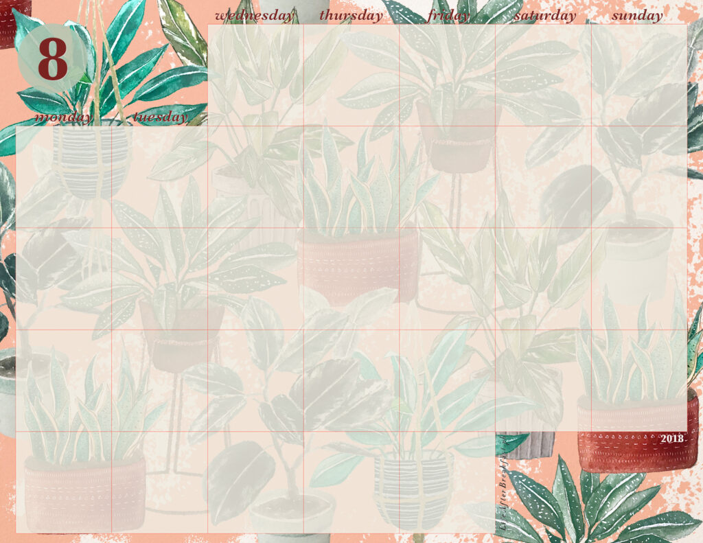 August 2018 Printable Calendar - Life After Breakfast