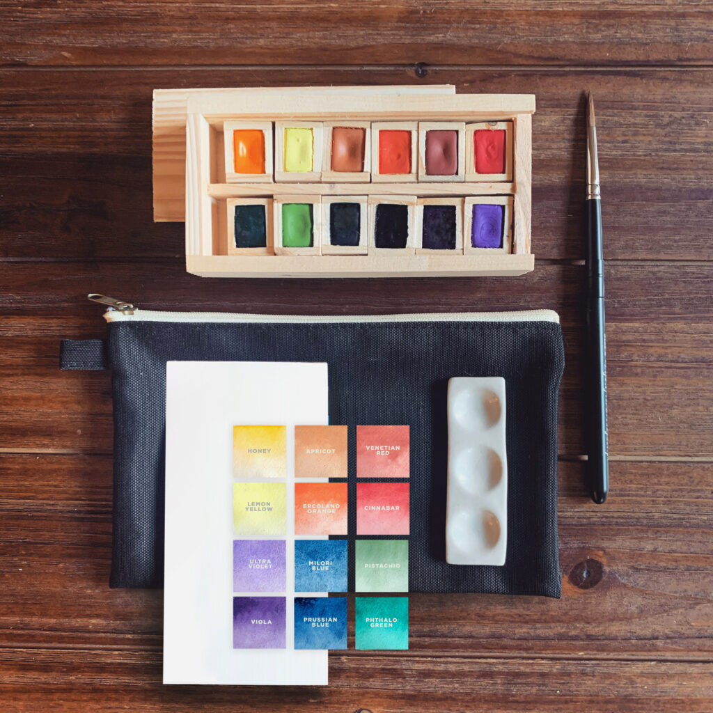 Handmade Watercolor Box Set of 12 Life After Breakfast